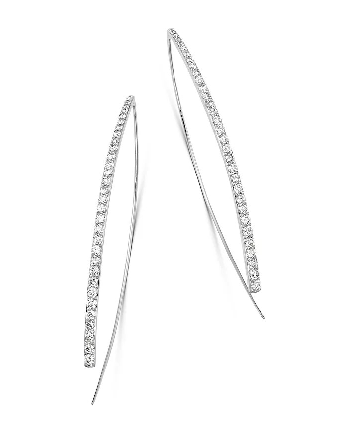 Diamond Threader Earrings in 14K White Gold, 1.50 ct. t.w. - 100% Exclusive | Bloomingdale's (US)