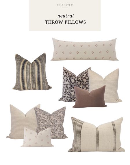 Neutral throw pillows 

#LTKhome