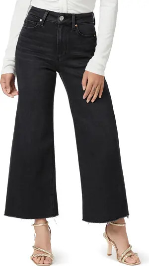 Anessa High Waist Crop Wide Leg Jeans | Nordstrom