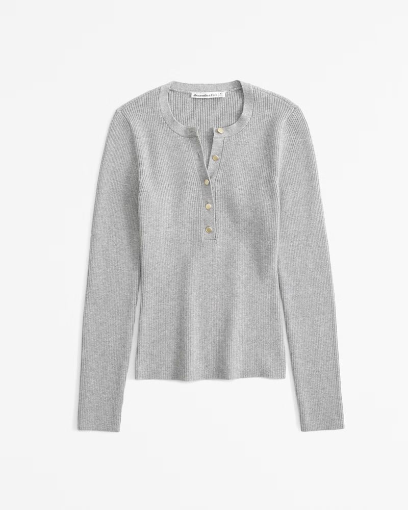 Slim Henley Sweater Top | Abercrombie & Fitch (US)