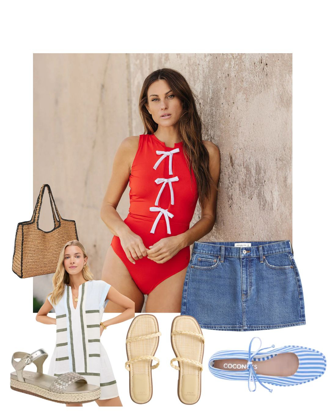 THIS SWIM SUIT 

 #LTKSeasonal #LTKSwim #LTKShoeCrush