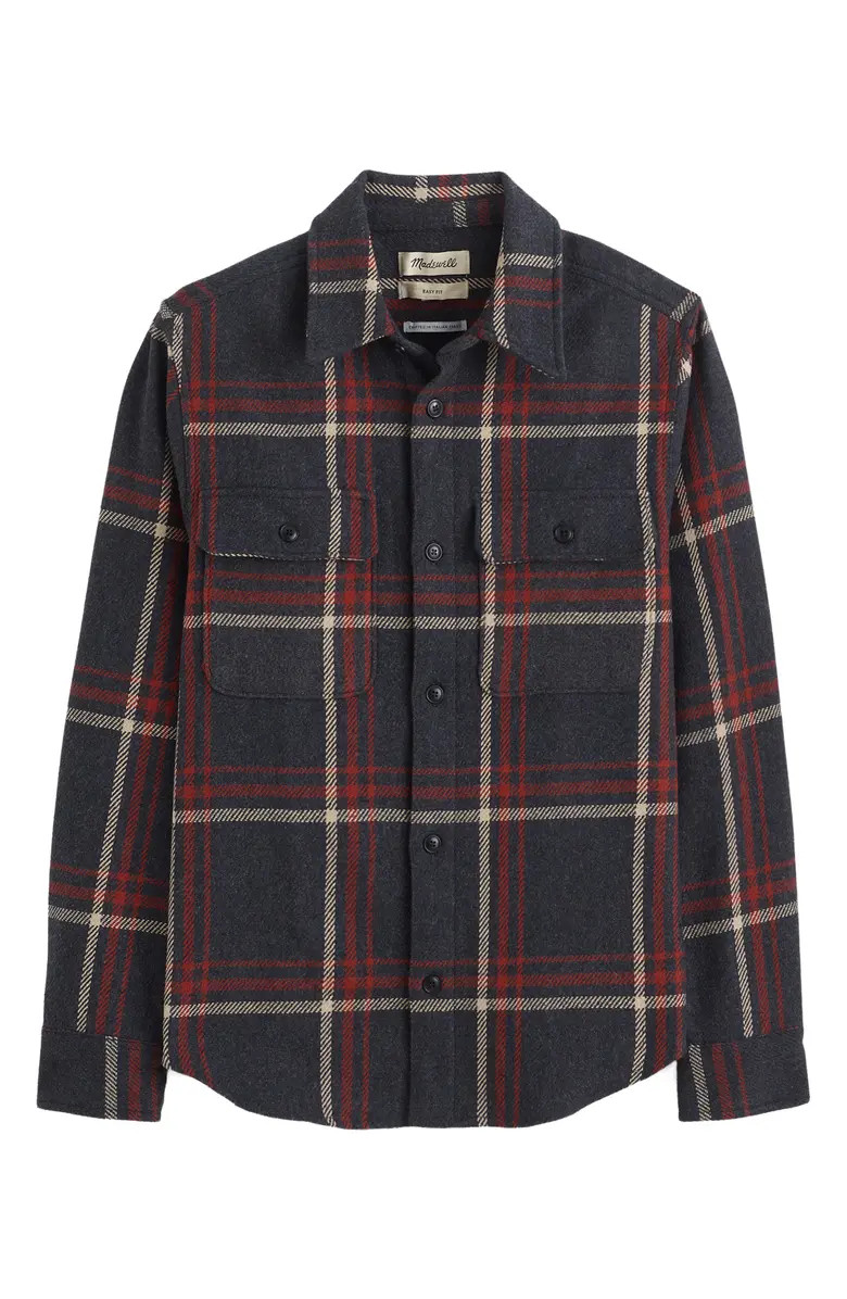 Plaid Cotton Blend Flannel Button-Up Shirt | Nordstrom Rack