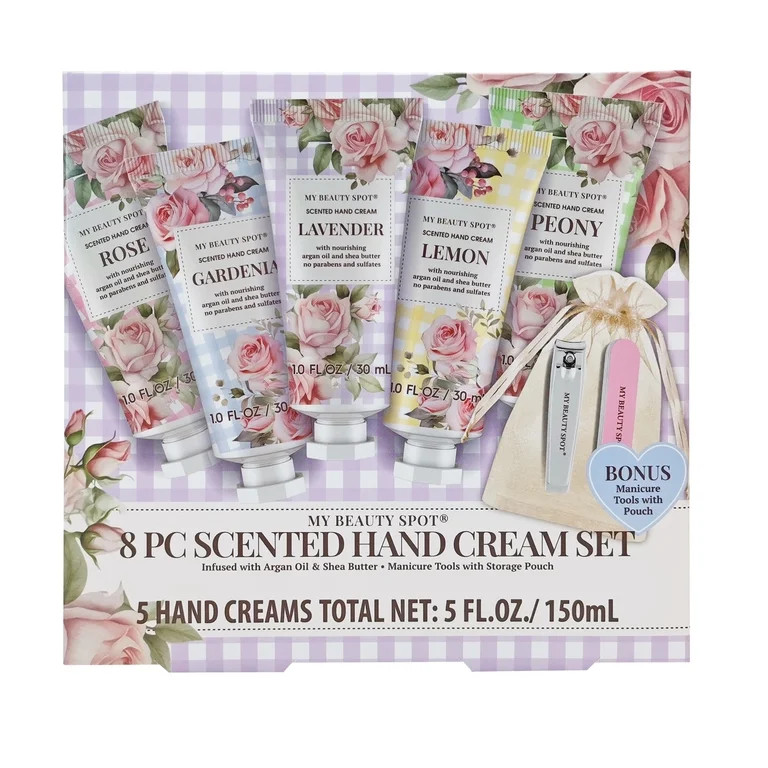 My Beauty Spot Mother's Day Hand Cream 8 Piece Gift Set in Purple | Walmart (US)