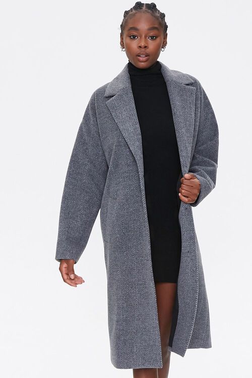 Tweed Button-Front Coat | Forever 21 (US)