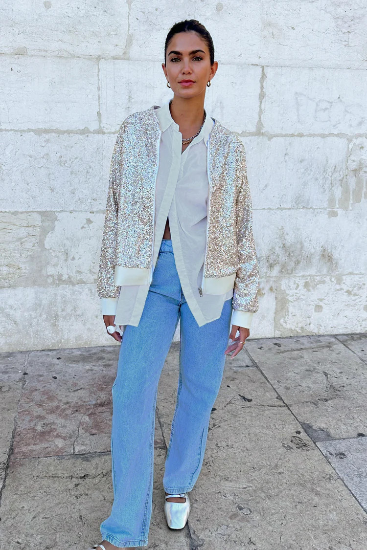 Sequin Bomber | Never Fully Dressed US