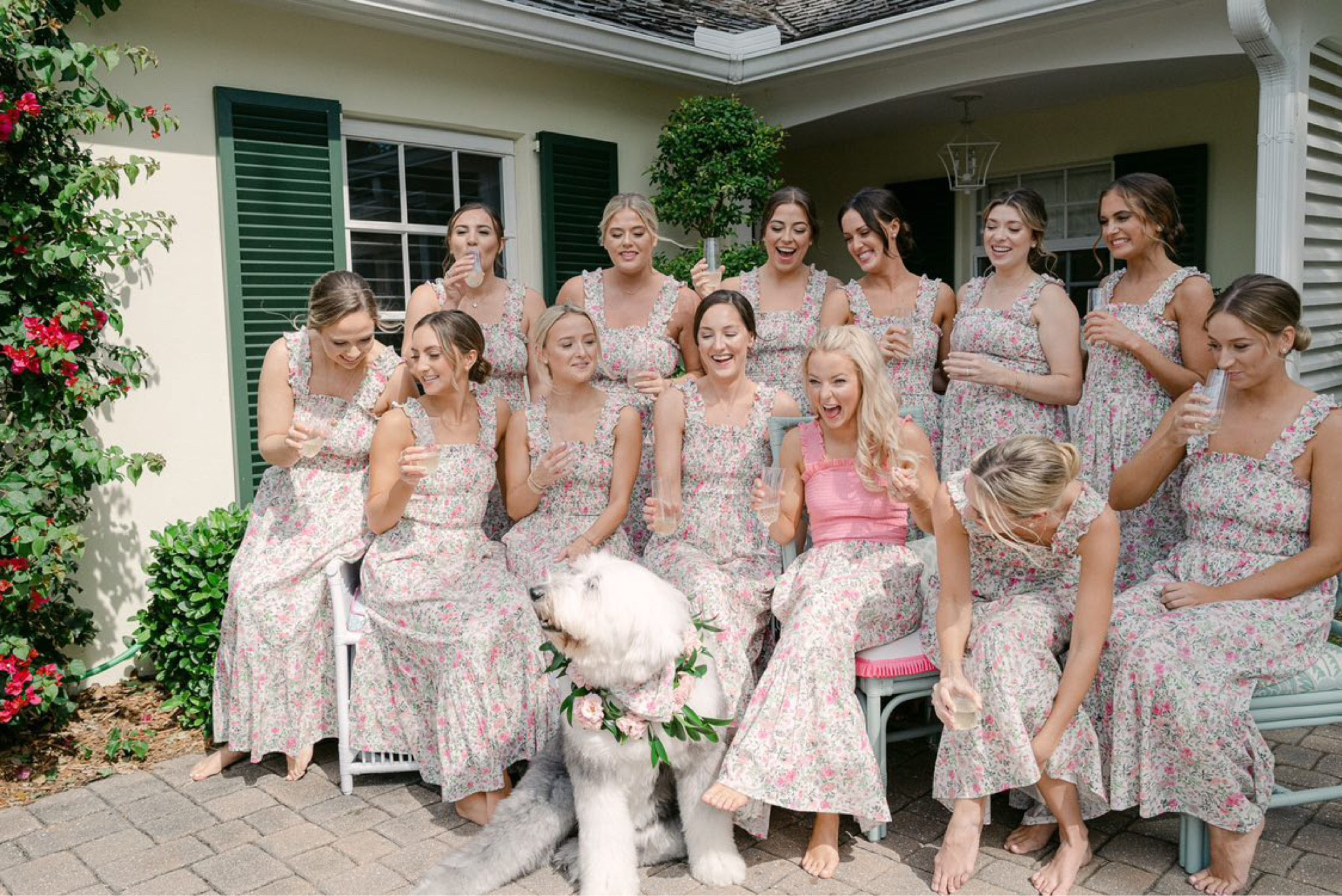 Similar bridesmaids getting ready dresses 🌸 #BeauandRo #smockeddresses #bridesmaid #gettingreadydress 

#LTKwedding