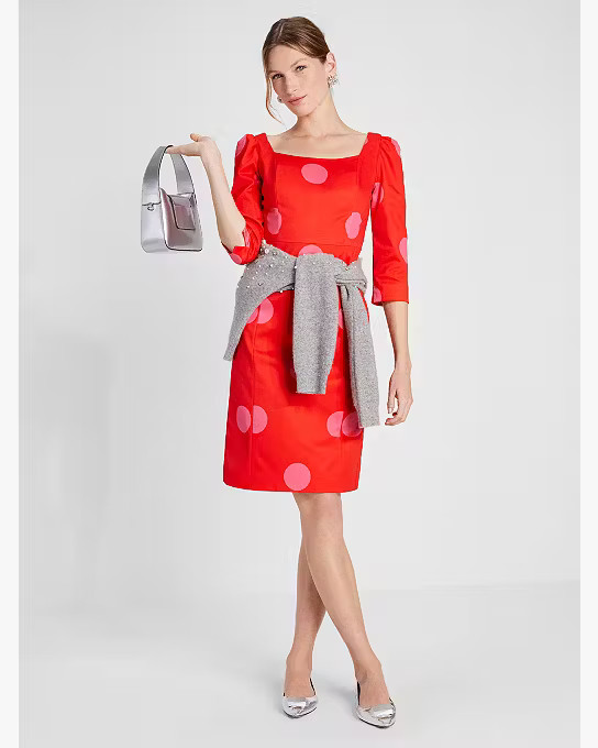Giant Dot Faille Sheath Dress | Kate Spade (US)