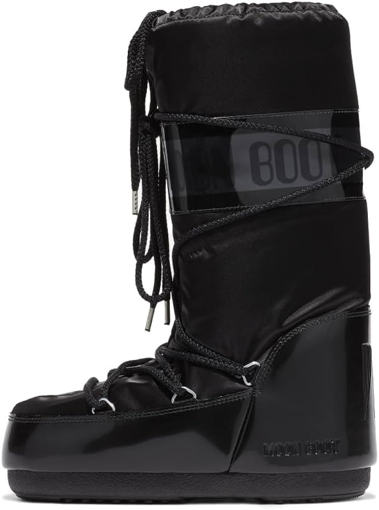 Amazon.com: Moon Boot Icon Glance Insulated Slip On Unisex Snow Boots, M11.5-13, W12.5-14, Black ... | Amazon (US)