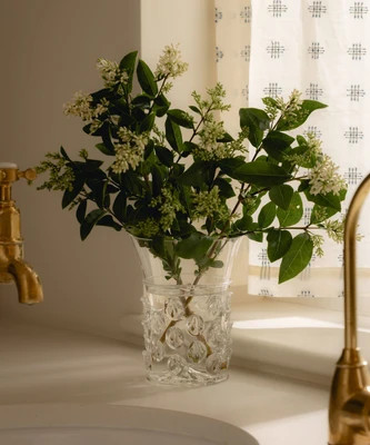 Phoebe Small Handblown Vase, Clear | Rebecca Udall UK