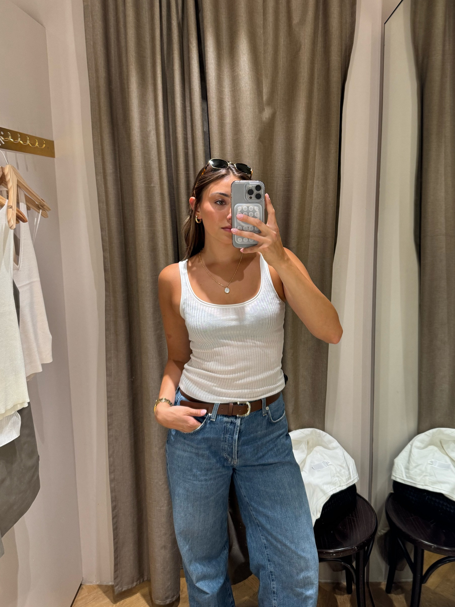 just bought this cute basic tank that can be layered nicely! i like it with a lace bra peeking through (it’s cheaper in europe if you’re traveling lol) 

#LTKStyleTip