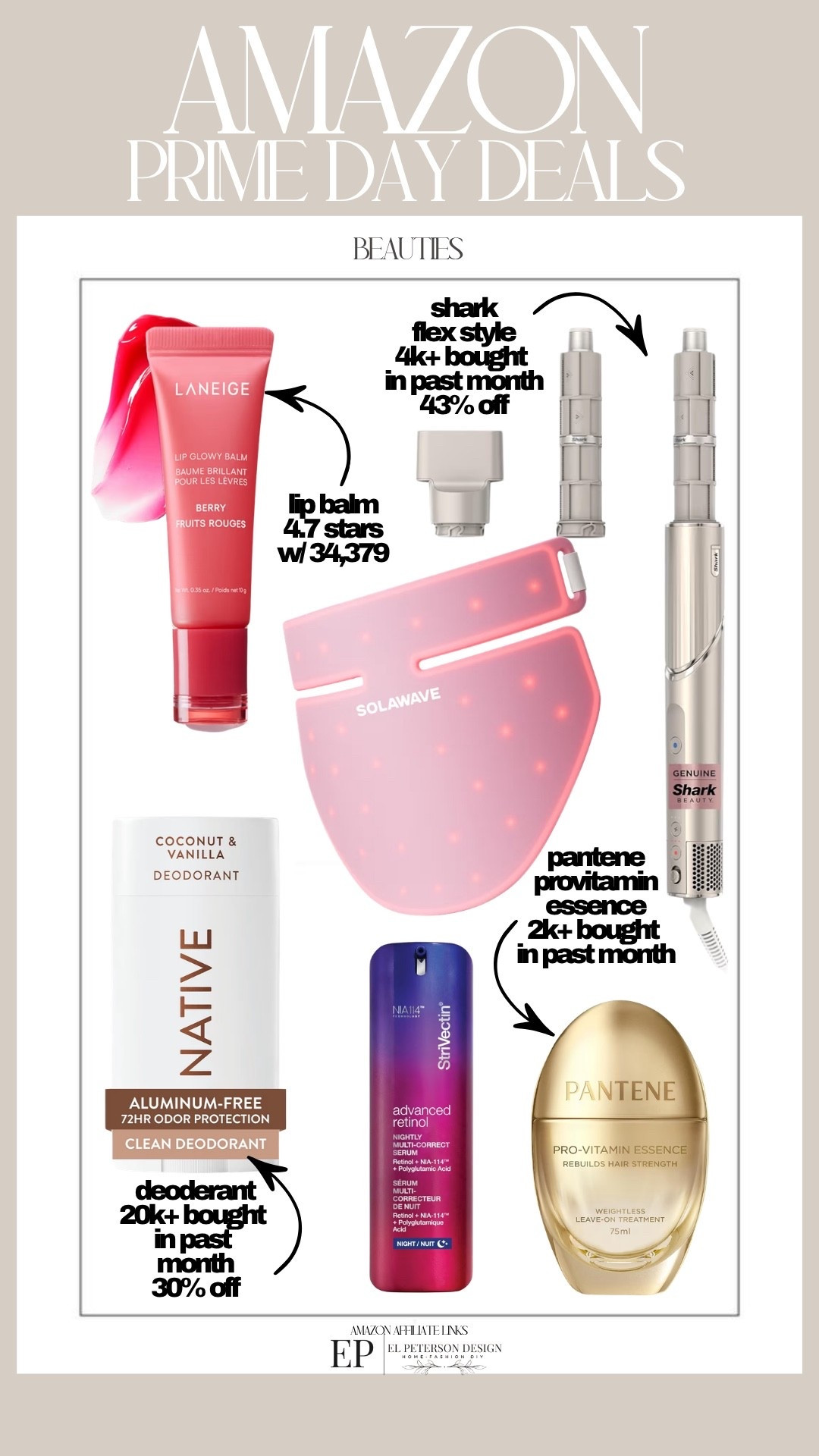 Amazon Prime Day Deals
Curling iron
Deodorant
Lip balm
Hair care
Mask

#LTKSaleAlert