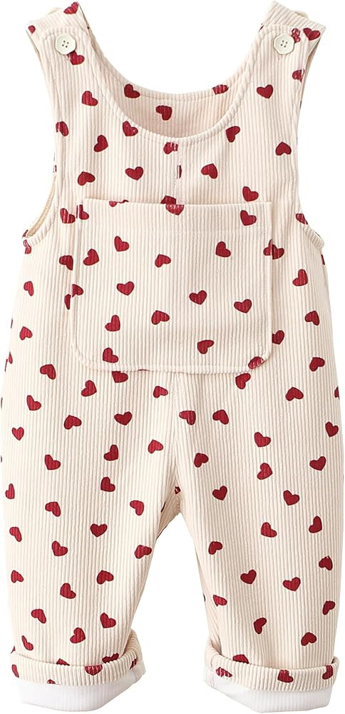 Happy Chery Baby Kids Corduroy Overalls Spring Fall Winter Bib Pants Warm Suspender Jumpsuit for ... | Amazon (US)