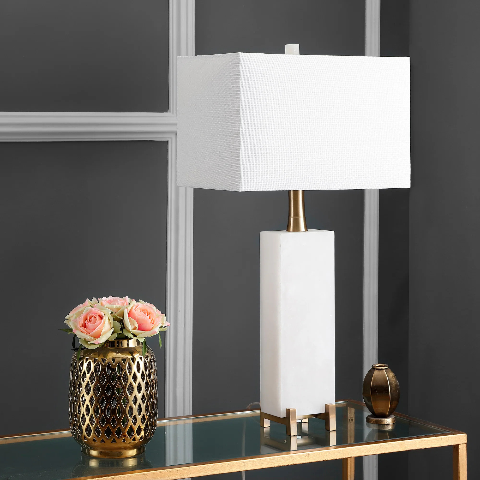 Weldon Alabaster Table Lamp | Joss & Main