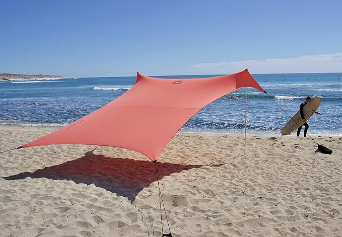 Neso Tents Grande Beach Tent, 7ft Tall, 9 x 9ft, Reinforced Corners and Cooler Pocket | Amazon (US)