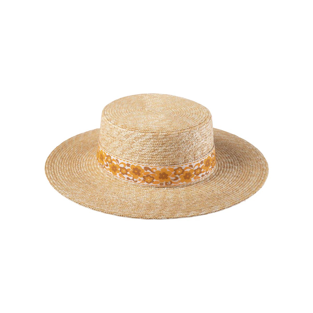 The Spencer Boater - Retro Marigold | Lack of Color