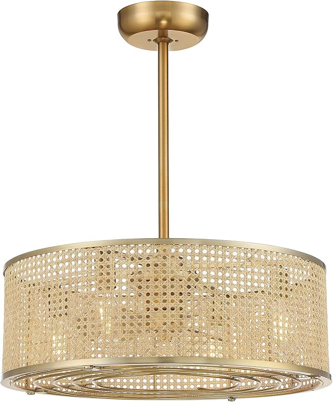 Savoy House 25-FD-1650-322 Astoria 4-Light Fandelier in Warm Brass (25" W x 11" H) | Amazon (US)