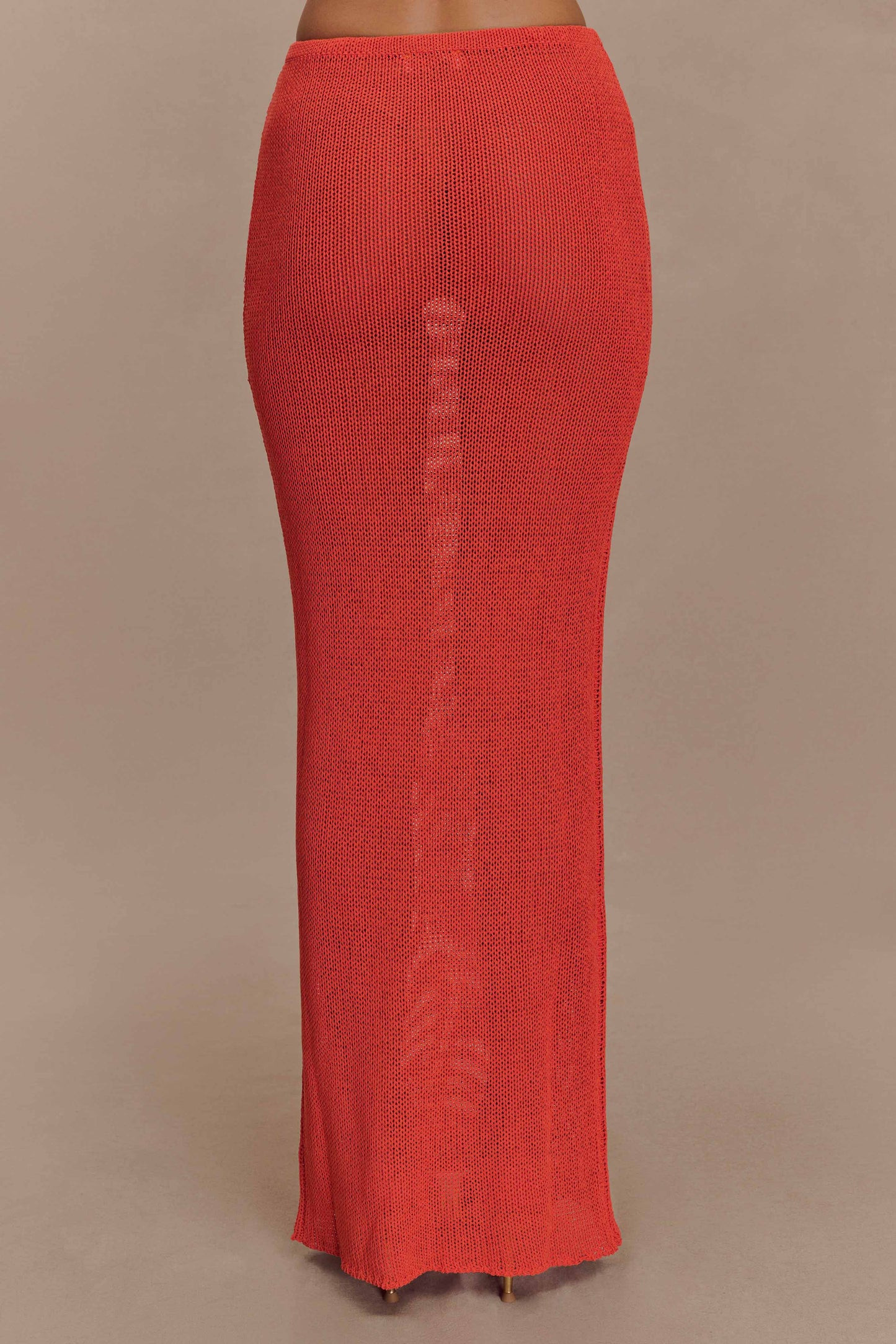 Reagan Knit Maxi Skirt - Orange | MESHKI US