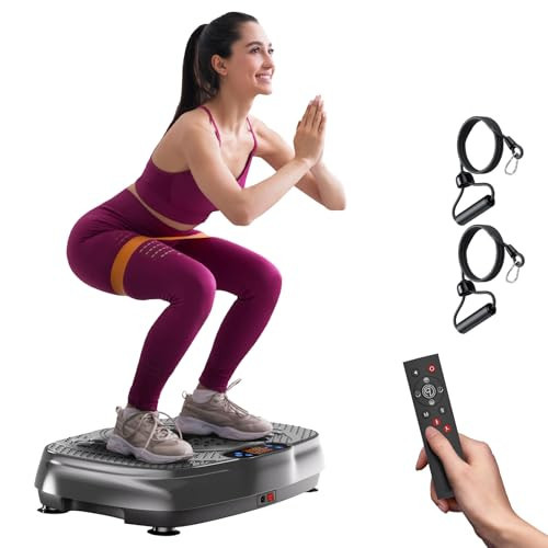 Vibration Plate Exercise Machine: TISSCARE Vibrating Plates for Weight Loss and Lymphatic Drainage, Whole Body Workout Sculpting Platform for Home Fitness Fat Burner for Women Men | Amazon (US)
