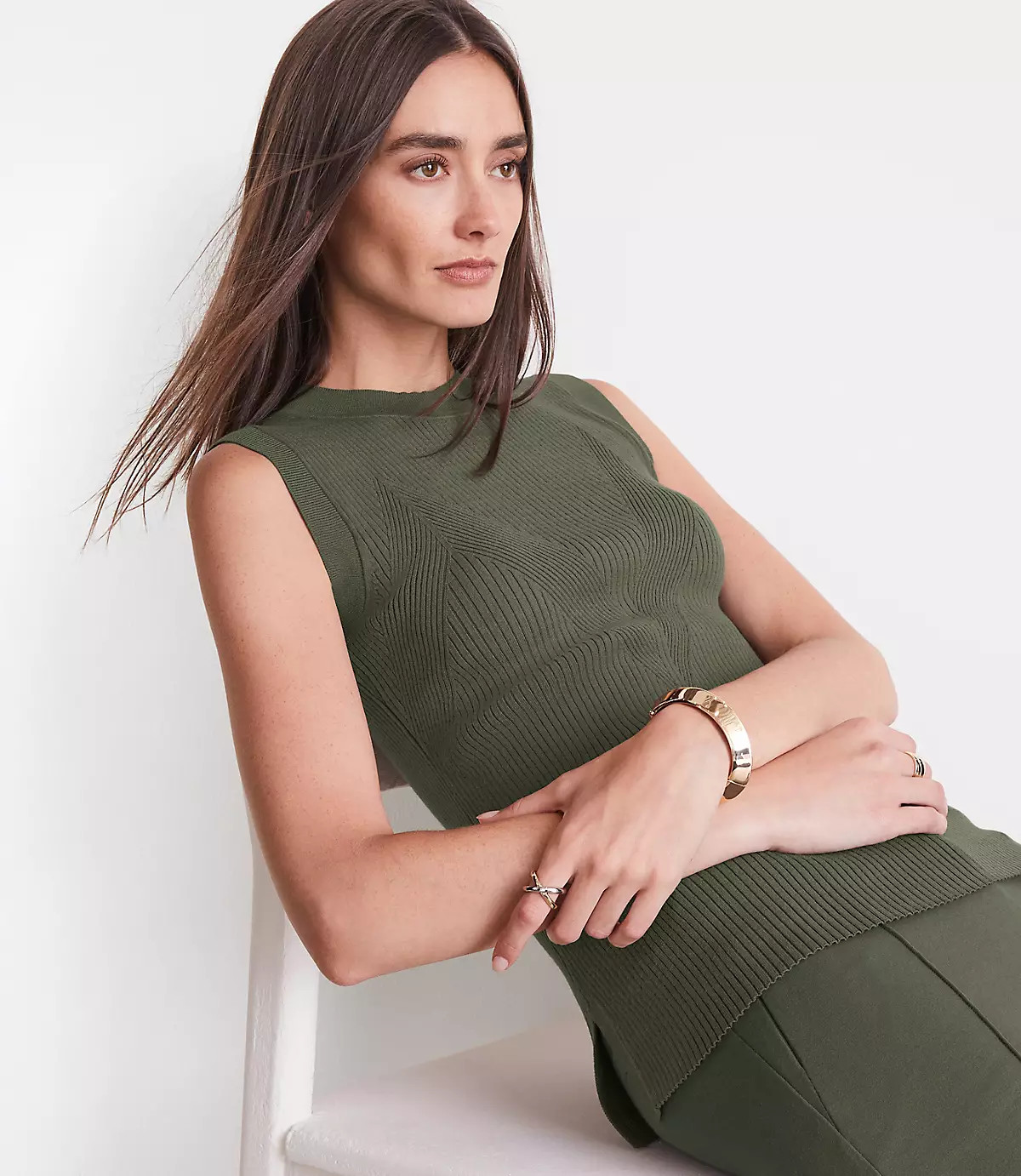 LOFT Versa Ribbed Shell | LOFT