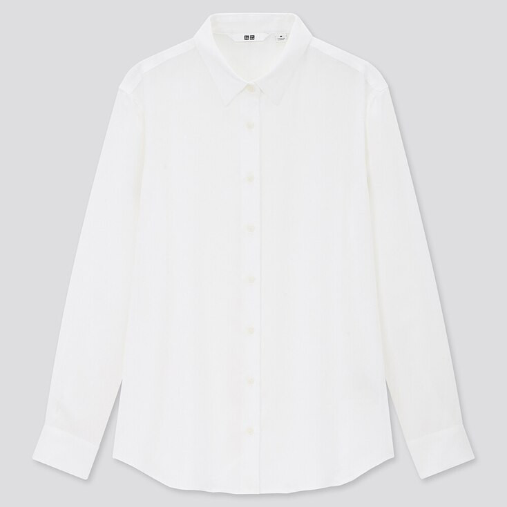 WOMEN RAYON LONG-SLEEVE BLOUSE | UNIQLO (US)