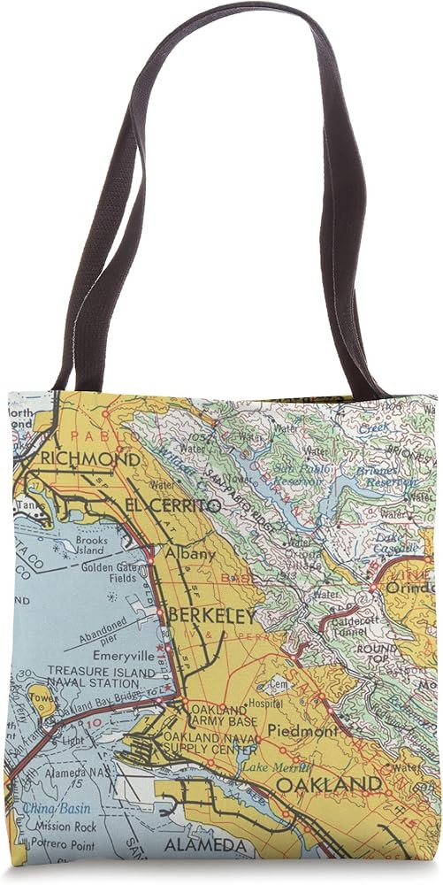 Vintage Berkeley CA Map (1969) Tote Bag | Amazon (US)