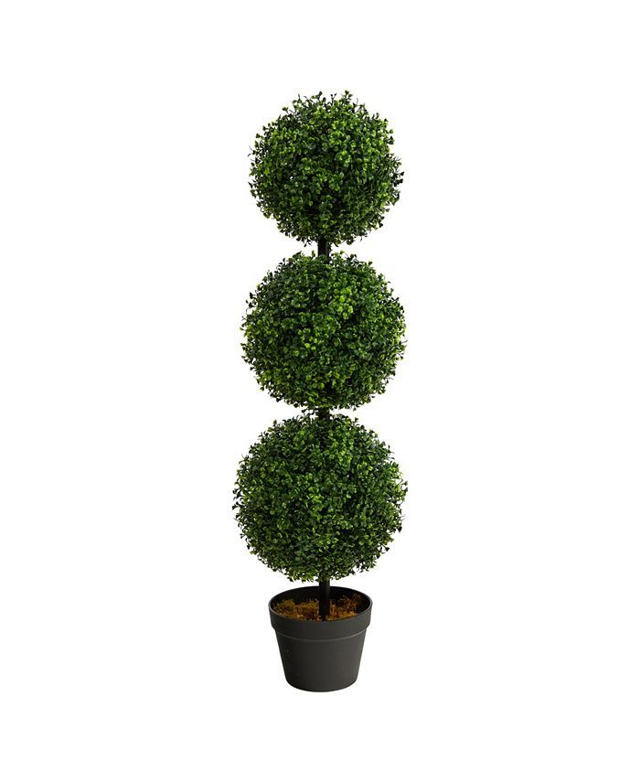 3' Boxwood Triple Ball Topiary Artificial Tree Indoor/Outdoor | Macys (US)