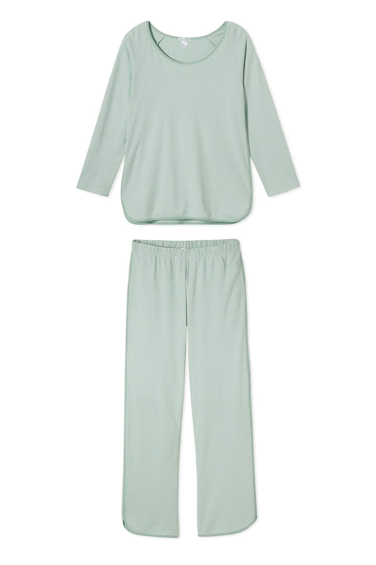 Pima Long-Long Set in Parisian Green | Lake Pajamas