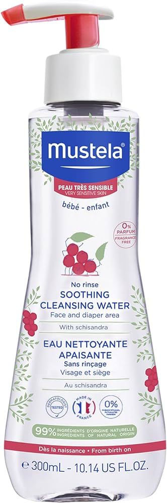 Amazon.com: Mustela Baby Soothing Cleansing Water, 10.14 Fl Oz (Pack of 1) : Baby | Amazon (US)