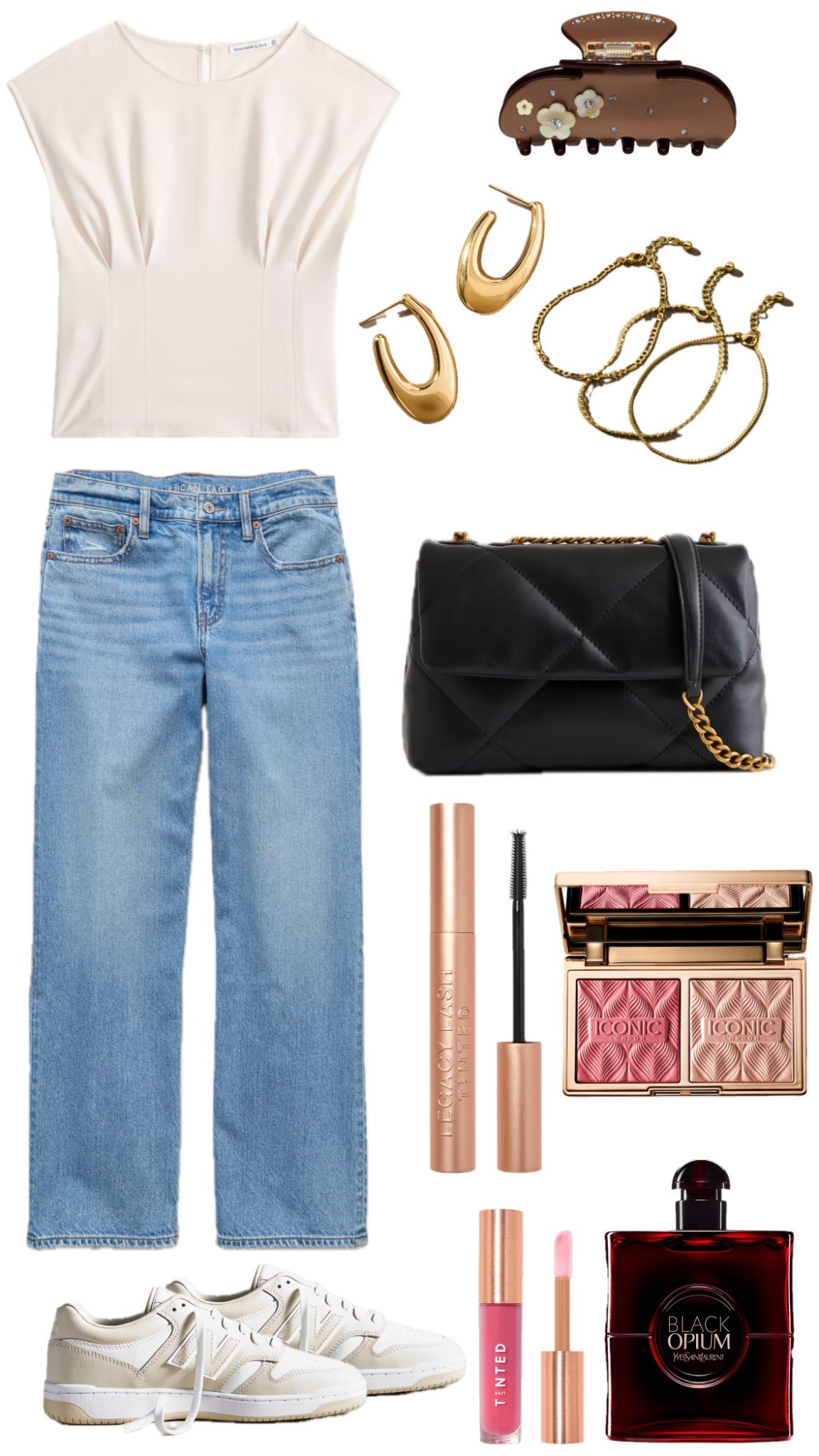 Effortless chic for everyday style ✨ Neutrals, denim, and gold accents—this look is the perfect mix of casual and elevated! Shop the outfit details now! #WomensFashion #CasualChic #OOTD #StyleInspo #NeutralStyle #TrendyLooks #EffortlessStyle #StreetStyle #ClassicFashion #LTKfashion #LTKstyletips

#LTKSpringSale 

#LTKWorkwear #LTKStyleTip