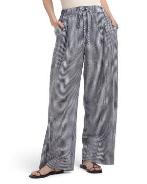Gingham Cover-up Pants | TJ Maxx
