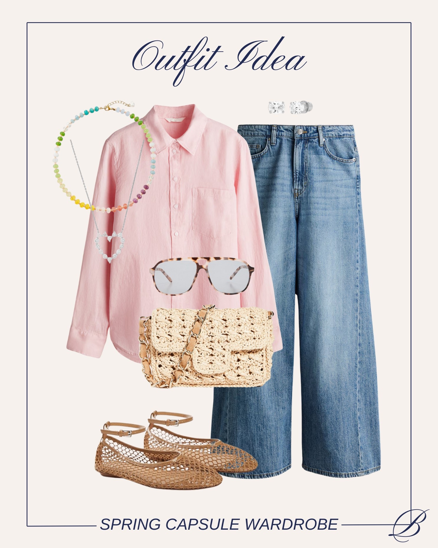 Spring Capsule Wardrobe | Under $300 

If you’re in need of a spring outfit refresh, this is for you! I’ve compiled 7 items that can all be styled interchangeably. Simply pick a top, bottom & then accessorize with your shoes & accessories ✨ 

I’ve made recommendations for shoes & accessories but please use whatever you have or tailor them to your personal style.

I hope this makes getting ready so simple, exactly as it should be. 

Please don’t hesitate to ask any questions on this post & my DMs are always open on instagram @brayleasmith

ps. everything is saved to a spring capsule collection here on LTK

#ltku #ltksalealert #ltkfindsunder50 #ltkfindsunder100 #ltkstyletip #ltkshoecrush #ltkseasonal 