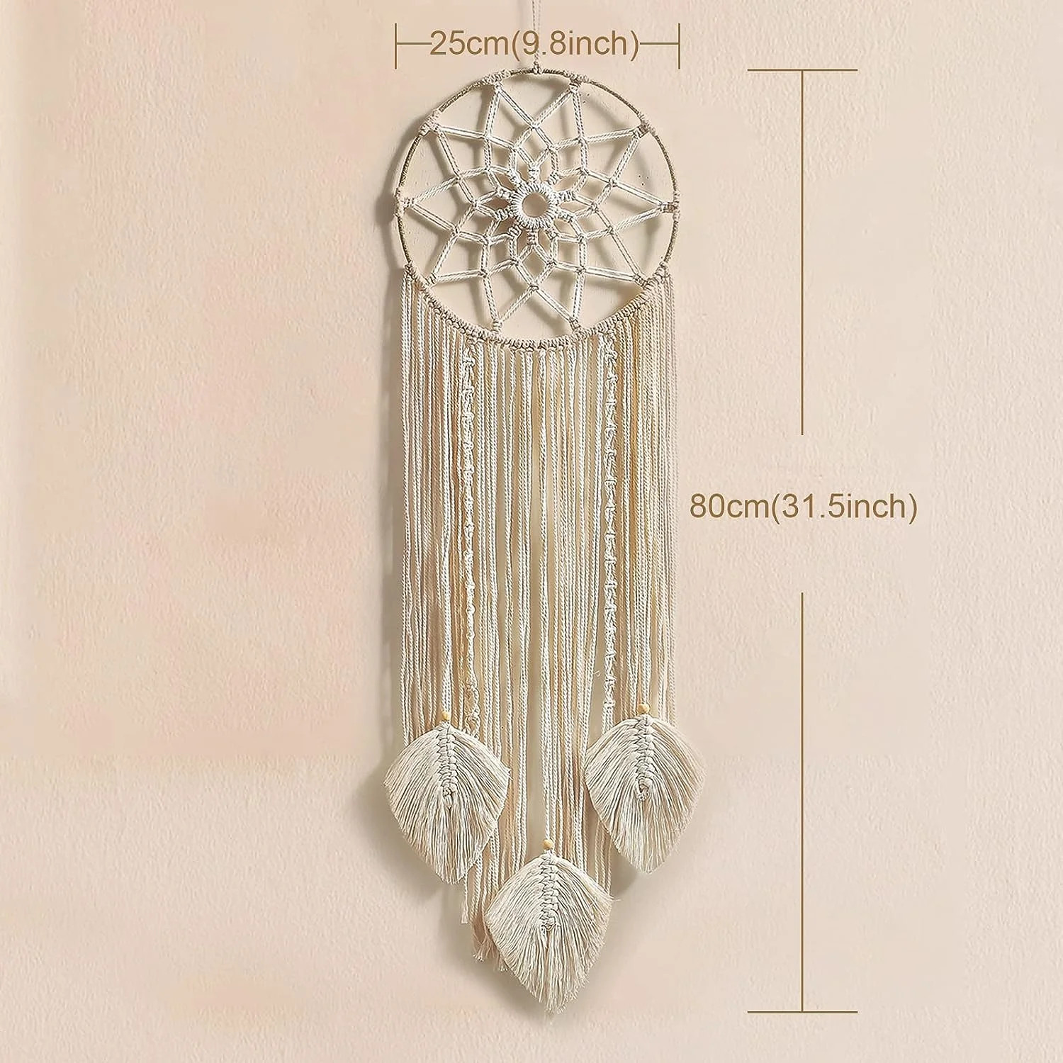 Nice Dream Atrapasueños de macramé grande, tapiz para colgar en la pared, decoración del hogar... | Walmart (US)