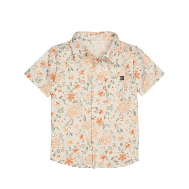 Modern Moments by Gerber Toddler Boy Woven Shirt and Short Set, Sizes 12M-5T | Walmart (US)