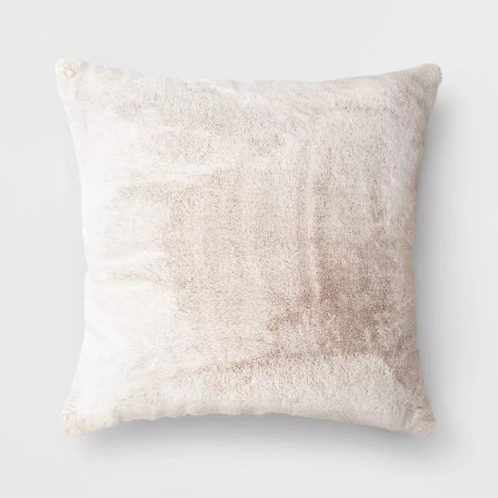 Faux Rabbit Fur Throw Pillow - Threshold™ | Target