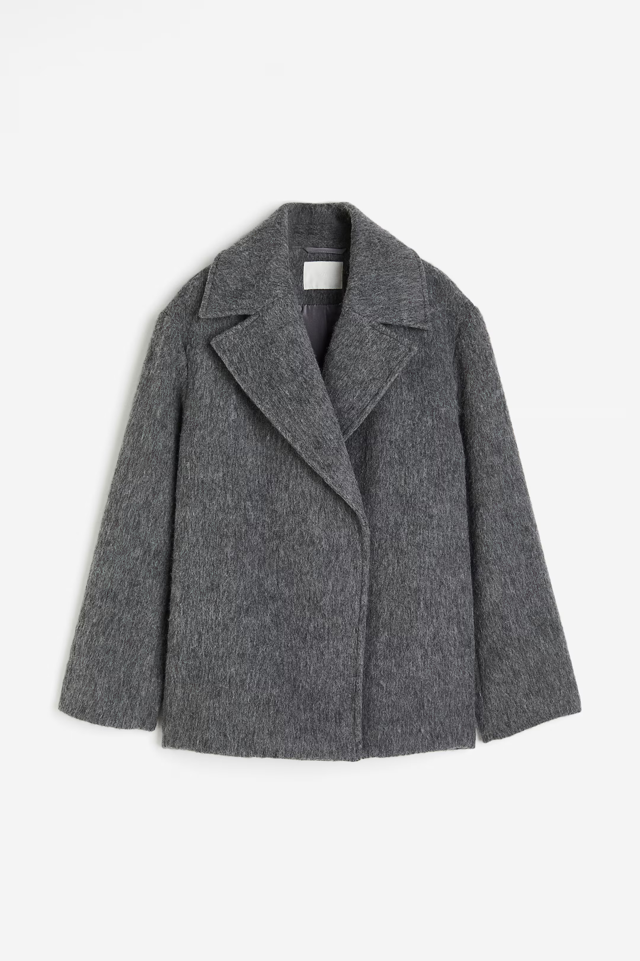 Wool-blend Double-breasted Jacket - Dark gray - Ladies | H&M US | H&M (US + CA)