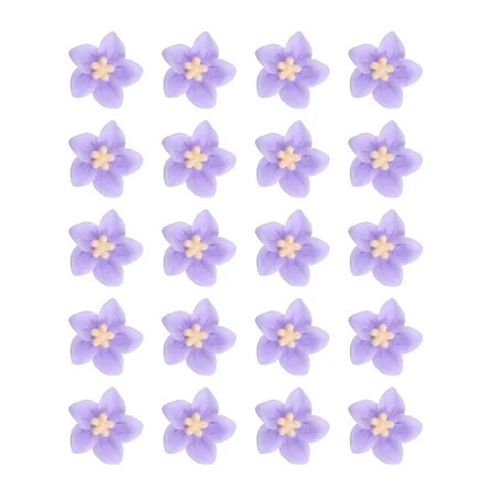 Unique Bargains 20pcs Small Flower Hair Clips Mini Flower Hair Clips for Girls Cute Mini Hairpin Hair Accessories Purple | Walmart (US)