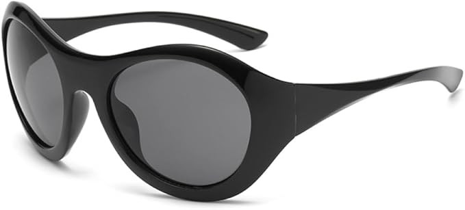 Oversized Punk Sunglasses Women Oval Sun Glasses Men Eyewear Shades Sun Protection UV400 | Amazon (US)