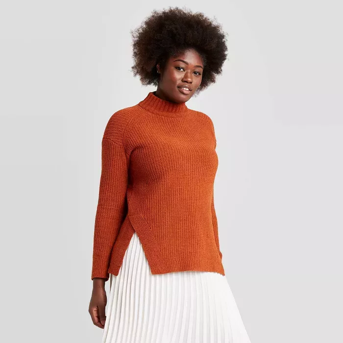 Mock turtleneck hotsell tunic top