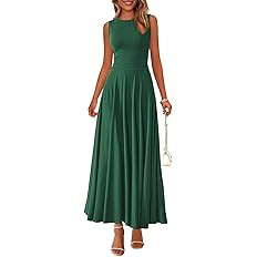 PRETTYGARDEN Womens Spring Dresses 2026 Casual Sleeveless Crewneck Aline Maxi Dress Stretch Tank ... | Amazon (US)