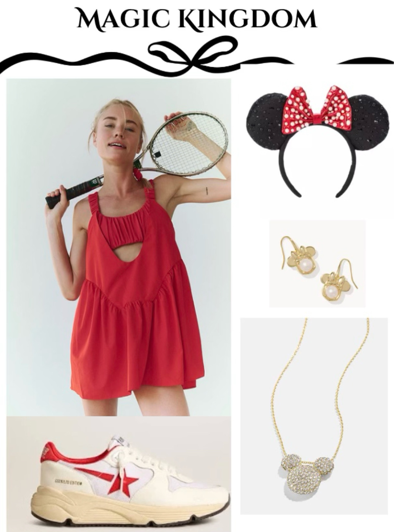 Disney World Magic Kingdom Women’s outfit❤️👑 Free People dress x Golden Goose running sneakers!

#LTKTravel #LTKStyleTip #LTKActive