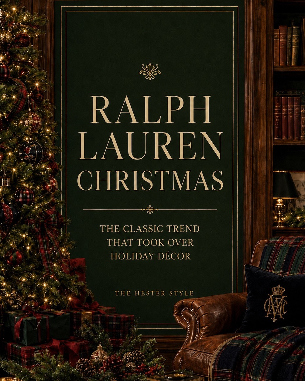 A timeless Christmas filled with classic charm. 🎄✨
Would you use this classic Christmas style in your home?

#TimelessChristmas #ClassicChristmas #RalphLaurenInspired #traditionalchristmas #ElegantChristmas