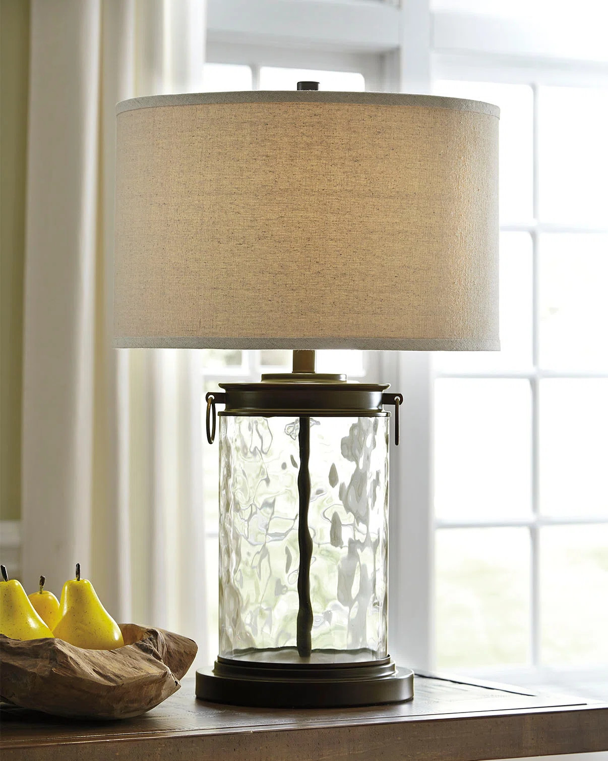 Longshore Tides Ranchester 25.25" Bronze/Clear Table Lamp & Reviews | Wayfair | Wayfair North America