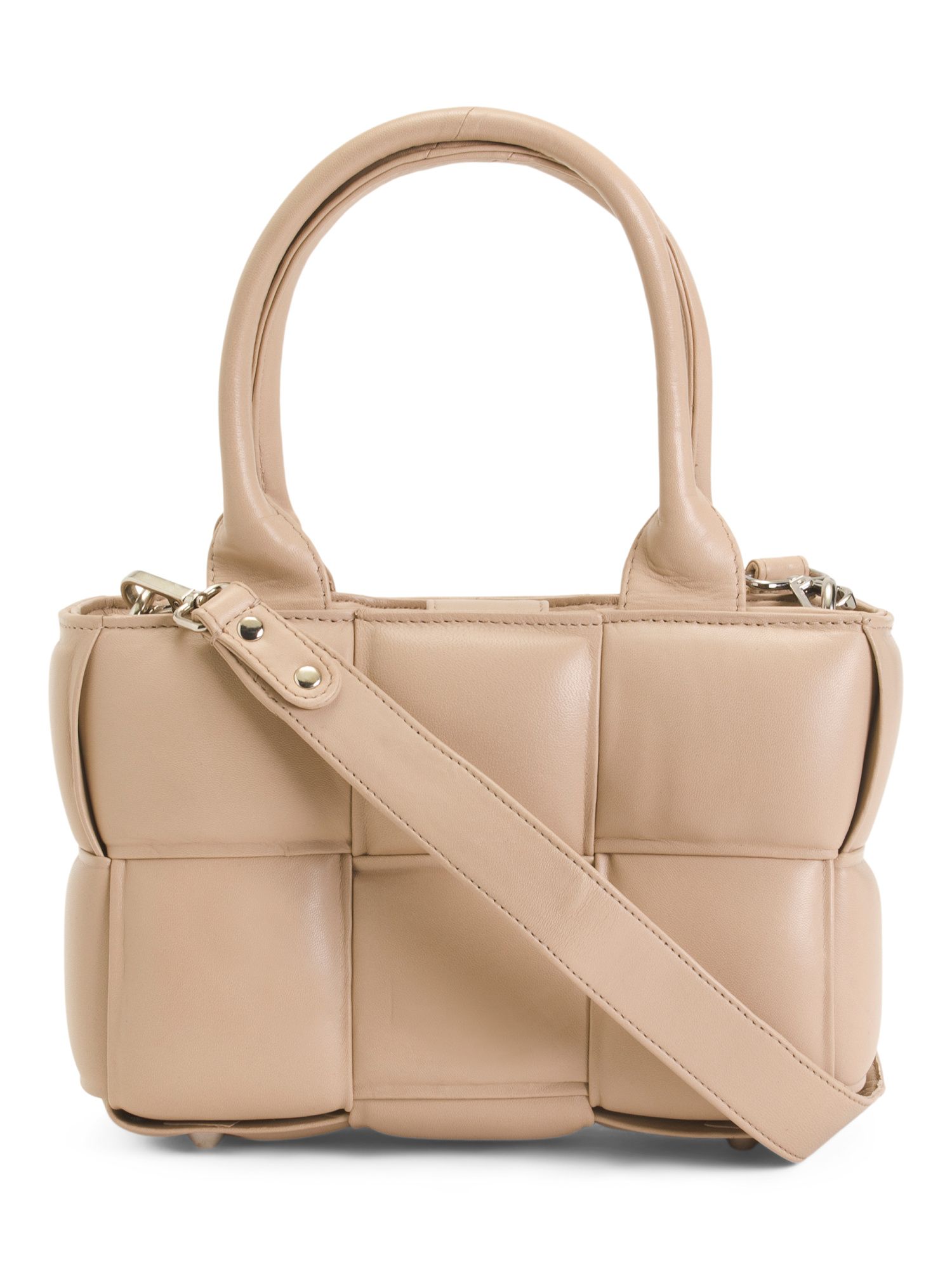 Leather Square Quilted Tote | Handbags | Marshalls | Marshalls