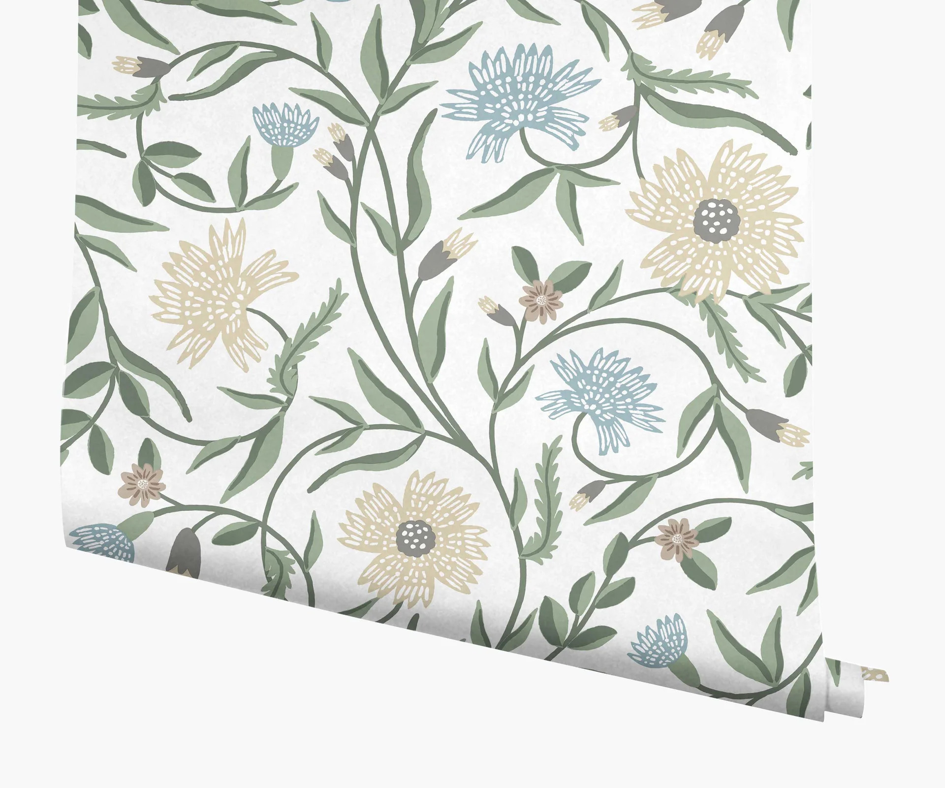 Aster Wallpaper - White | Rifle Paper Co.
