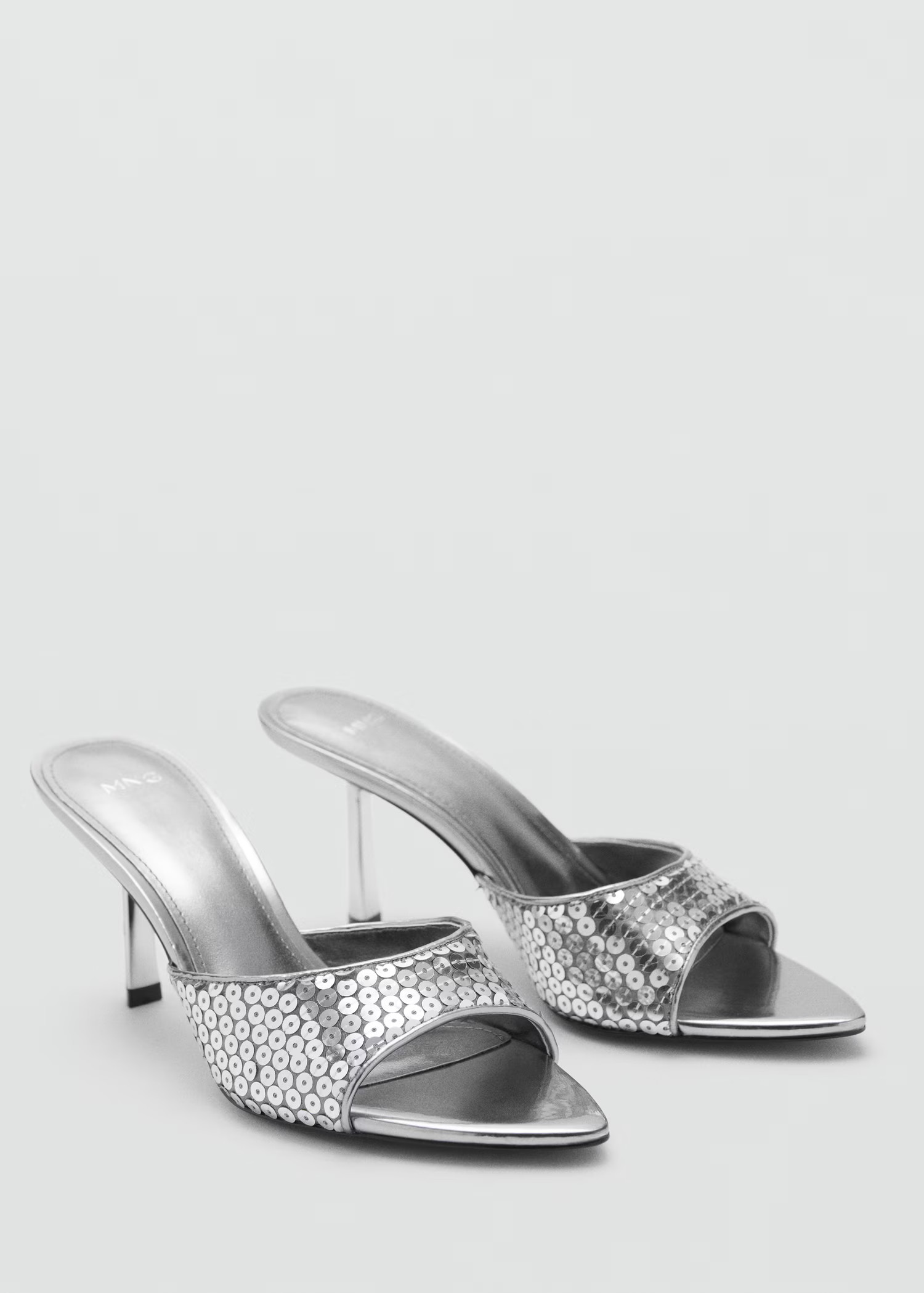 Sequin strap heel sandal - Women | MANGO USA | Mango (US/MX/AU)