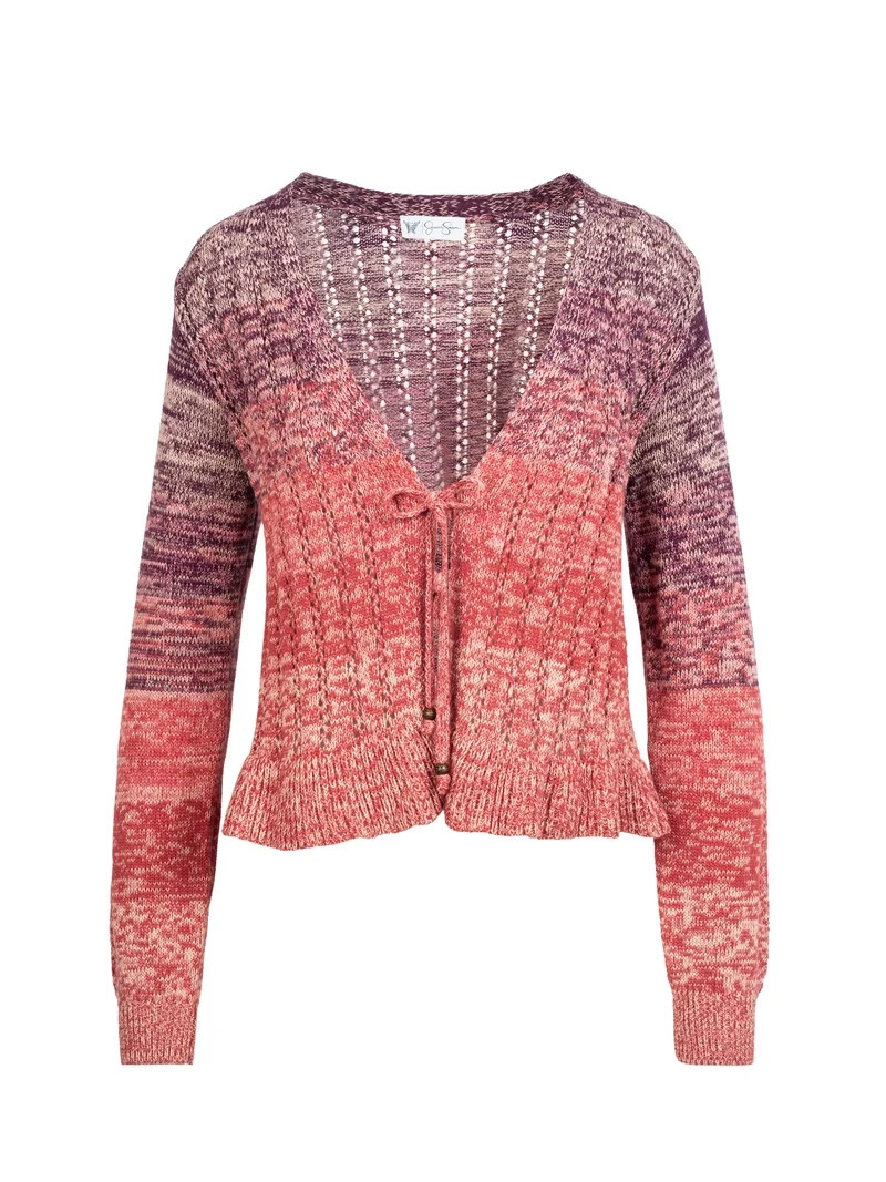 Jessica Simpson Women's Tana Tie Front Cardigan, Sizes XS-XL | Walmart (US)