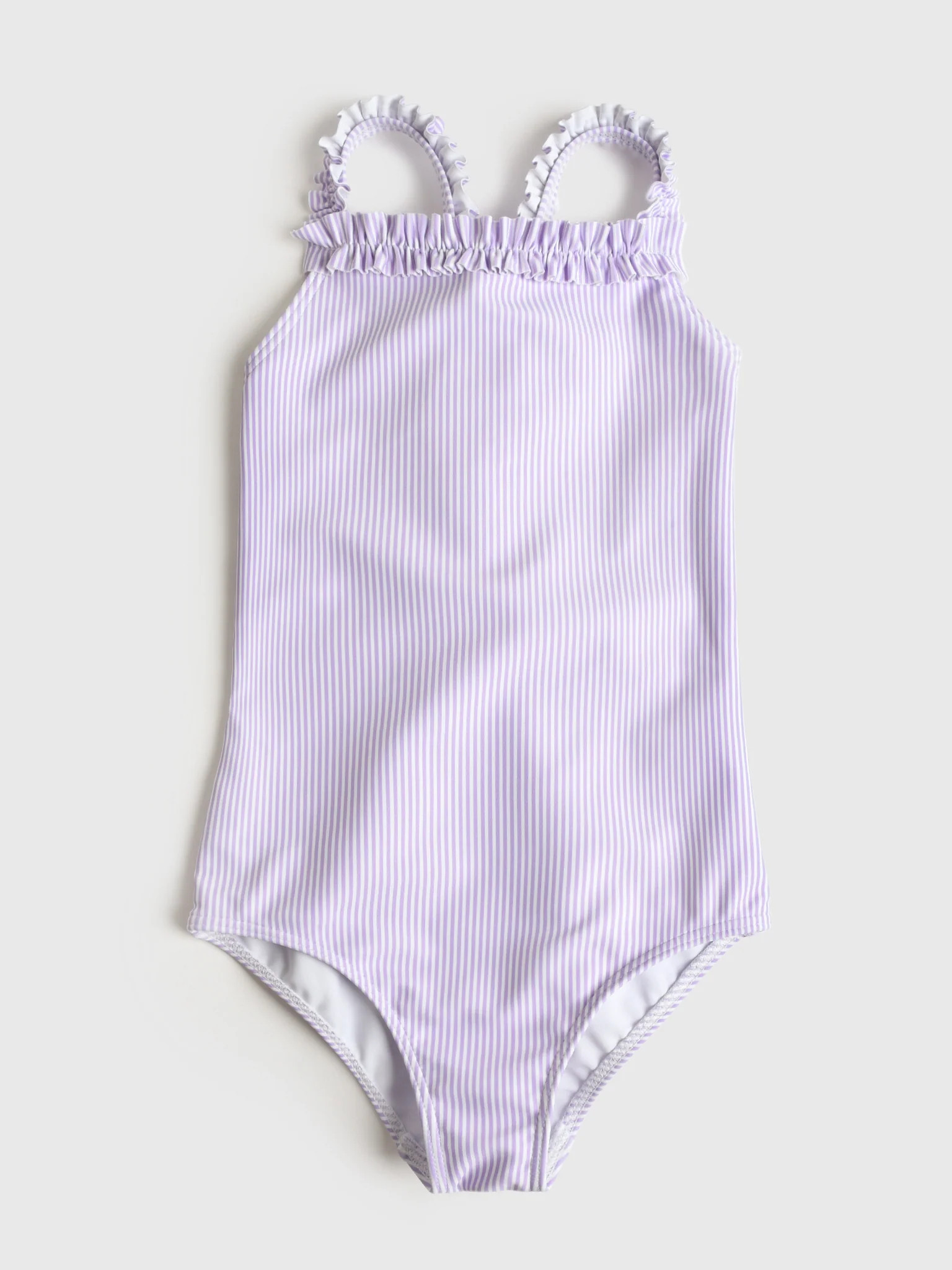 MINNOW
                      
                     Girls' Stripe Ruched Strap One-Piece Swimsuit | Saint Bernard