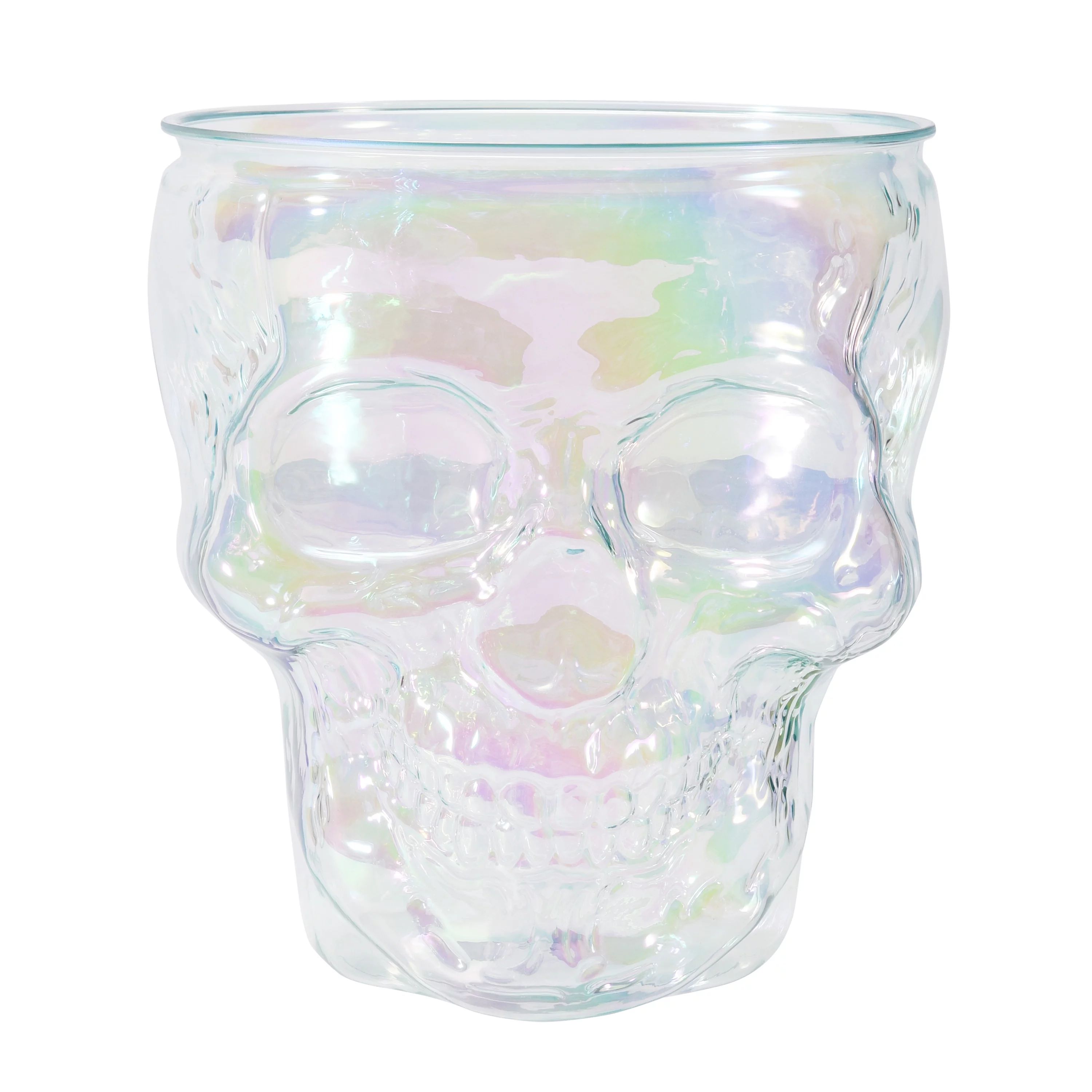 Way to Celebrate 4.5 Quart Acrylic Skull Bowl, Clear with Luster - Walmart.com | Walmart (US)