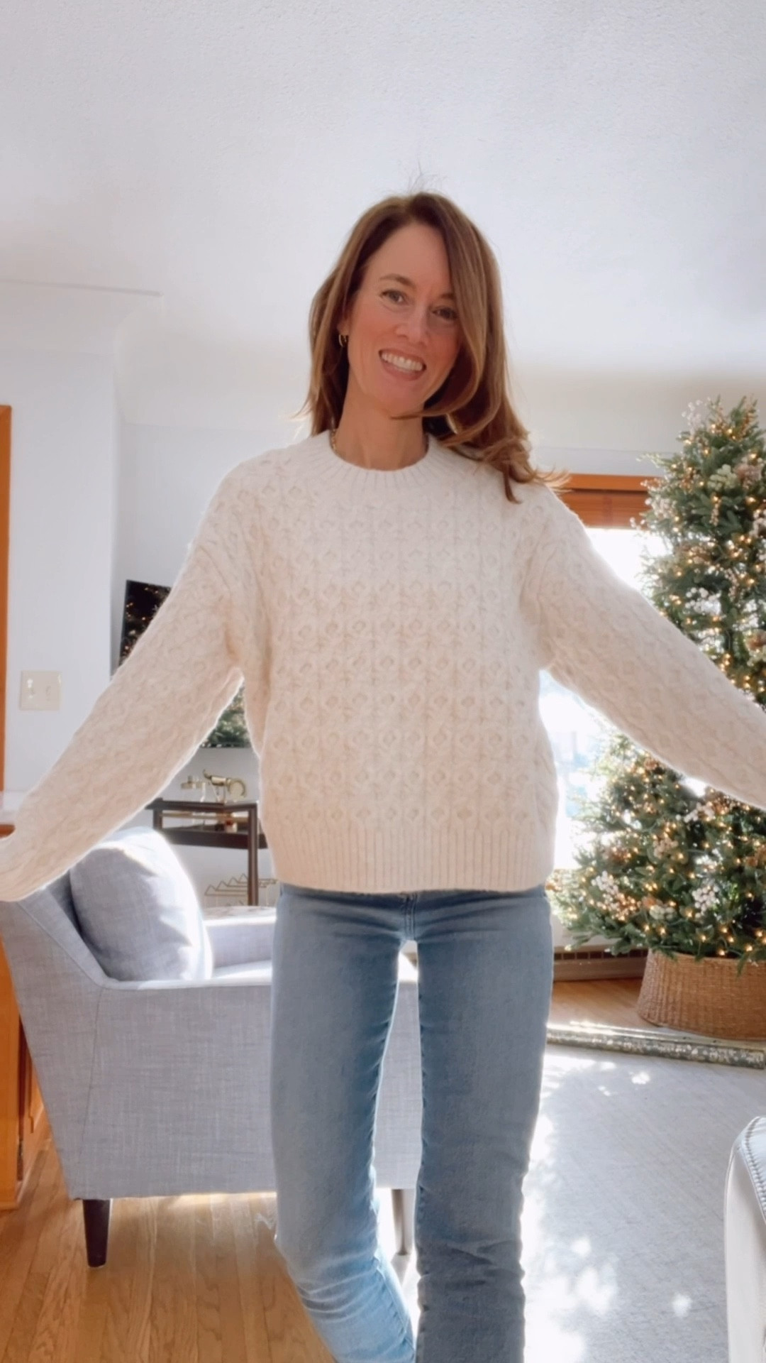 Best white sweater for women LOFT 

#LTKOver40 #LTKootd #LTKHoliday