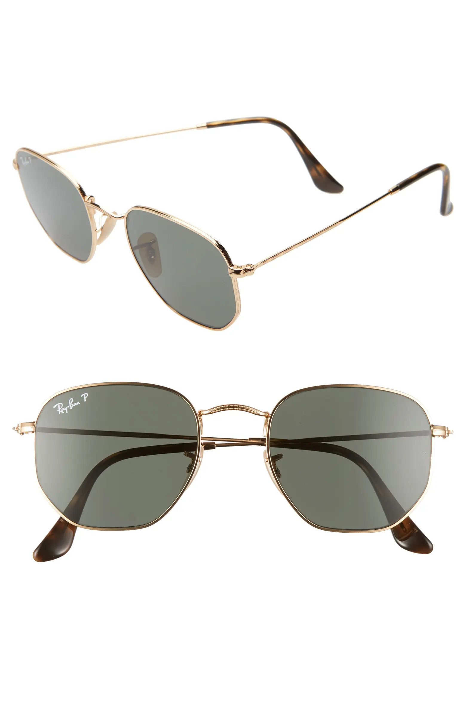 51mm Polarized Geometric Sunglasses | Nordstrom